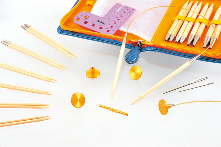 CarryC Interchangeable Bamboo Knitting Needle Set