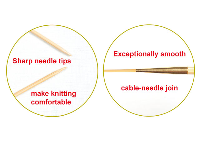Enhanced: Knina swivel Knitting Needles || Tulip Company Limited
